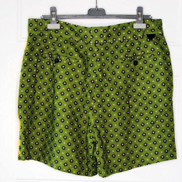 BNWT SS23 ERDEM LUCAS PATCHWORK PAISLEY LINEN SHORTS 50 - Picture 3 of 14